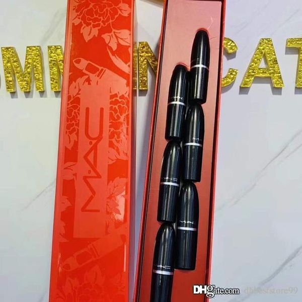 

прямая поставка instock макияж бренд помада комплект 6 цветов помада матовая 6 шт. / компл. с подарочной коробке бесплатная доставка
