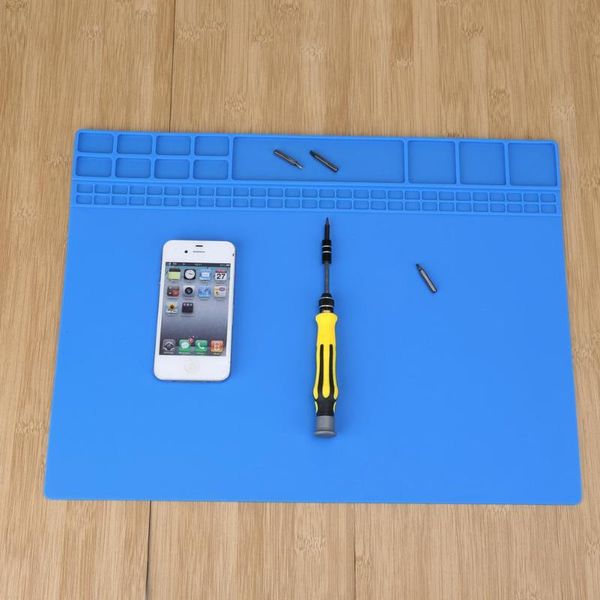 

405x305mm work mat pad heat insulation silicone pad desk electronic tool phone repair working mat maintenance heat gun platform
