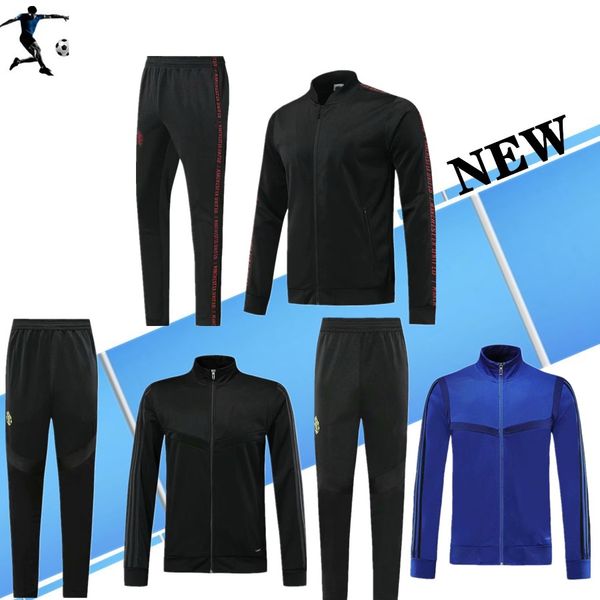 

2019 2020 fc манчестер pogba обучение взрослых одежда спортивная куртка длинная молния футбола куртка пальто спорта maillo куртка play трени, Black;yellow