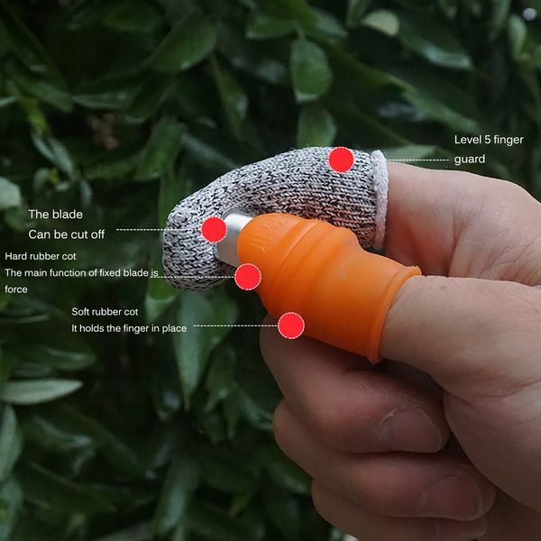 

съемная finger нож с anti-cut finger cover, сад нож, обрезкой огород, садовые инструменты