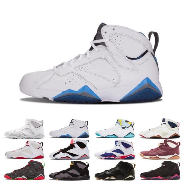 

Mens 7 Basketball Shoes Fadeaway Pure Money Hare 7s Sports History of Flight Bordeaux GMP Olympic Tinker Alternate Sneakers size 41-47