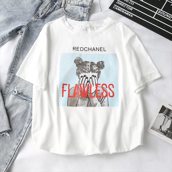 

9.52020 short-sleeved female student clothes women's 9.52020 t-shirt clothing short-sleeved t-shirt female student clothes women's, White