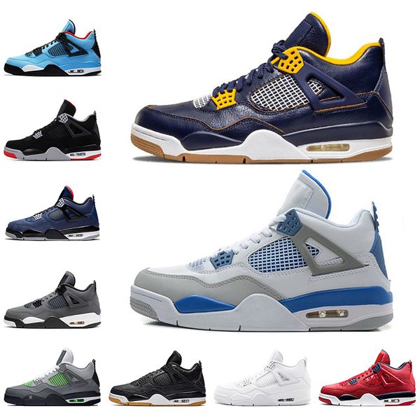 

superman fashion mens designer basketball shoes 4 dunk from above military blue iv new bred women sports sneakers size 36-47