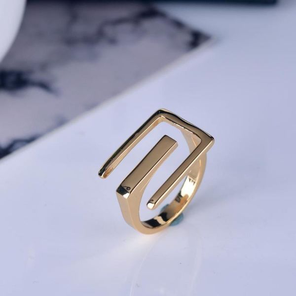 

punk big rectangular wide rings for women fingers gold color trendy statement ring new charms fashion jewelry, Golden;silver
