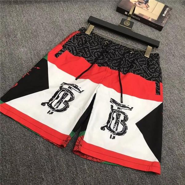 

2020 luxury summer shorts brand mens beach short with shark shorts camouflage fashion designer pants board shorts length loose quick drying, White;black