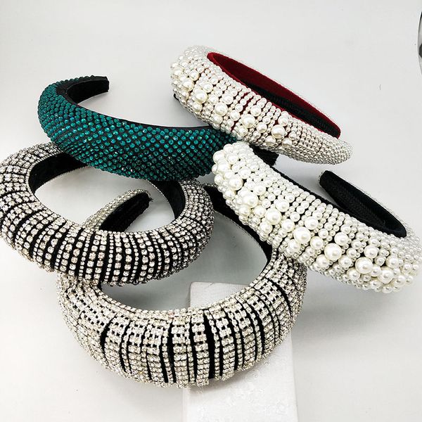 2019 Special Design Pearl Hoop Pearl Stone Velvet Handmade Crystal