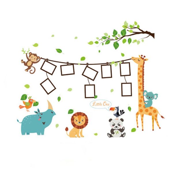 

sticker giraffe p wall sticker children room cartoon animal p frame decoration wall