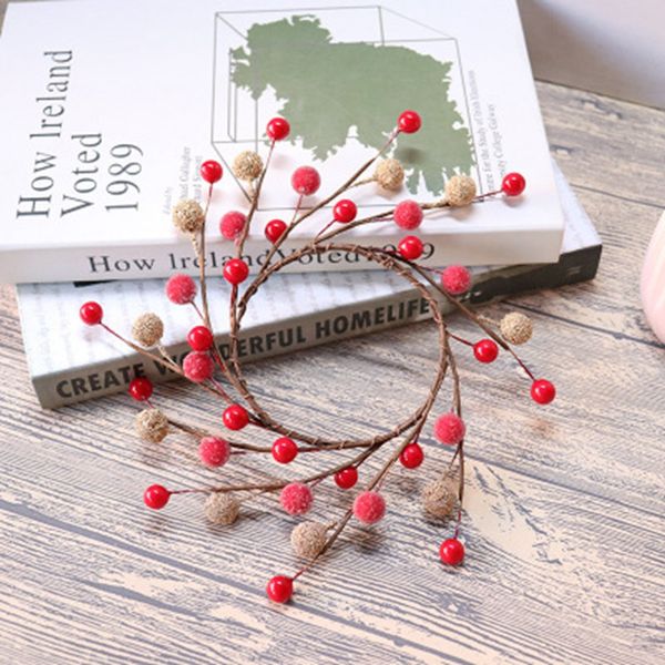 

1pcs bridal wedding headdress decorative flowers wreaths artificial plants christmas fruit home accessories scrapbooking flowers