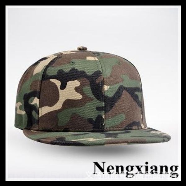 

5xuel camouflage men's and women's blank hip-hop baseball hip-hop cap light board hat hiphop hiphop fashion camouflage hat flat ed, Blue;gray