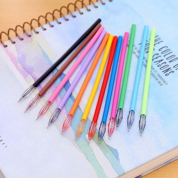 

20 pics colored diamond pen refill for office stationery netural student writing gel pens