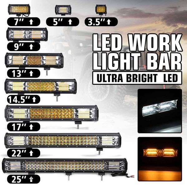 

wholesale 12v/24v 3.5" - 25" car led bar work light led light bar 5 mode for car tractor off road 4wd 4x4 truck