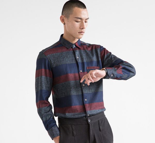 

outdoor shirts men's warm autumn and winter lining plus velvet thick long sleeve shirt, Gray;blue