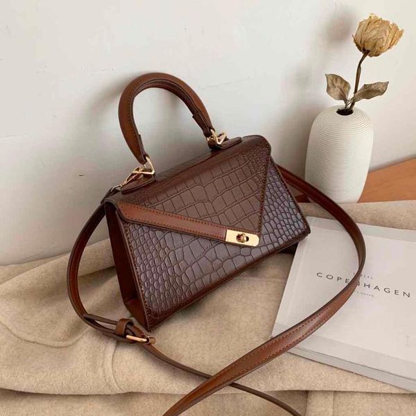 

women small messenger bag casual tote crocodile pattern leather crossbody bags for women shoulder bag female handbags