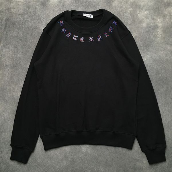 

новый роскошный высокий мужчины вдохновителя черепа алмаз толстовки толстовка с капюшоном толстовки бархат хлопок сгущает руно пуловер # k62, Black