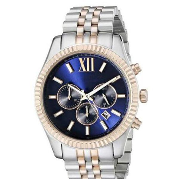 

relogio masculino drop shipping classic fashion big dial men's watch m8344 m8412 m8446 m8561 m6473+original box+wholesale and retail, Slivery;brown