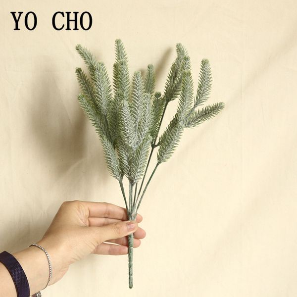 

yo cho immitation plastic green grass branch artificial plants green grass wedding home decoration diy fake bristle