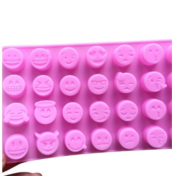 

1 PCS DIY Emoji QQ Cake Chocolate Cookies Ice Cube Soap Silicone Mold Tray Baking Mold Personality expression Ice mold 01