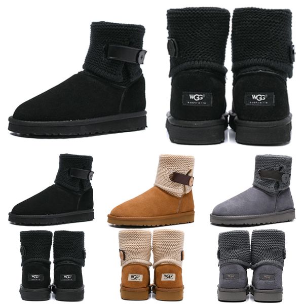 

2019 nice WGG Women's Australia Women girl half knee boots Snow Winter boots grey Khaki black pink boots outdoor shoes 36-41