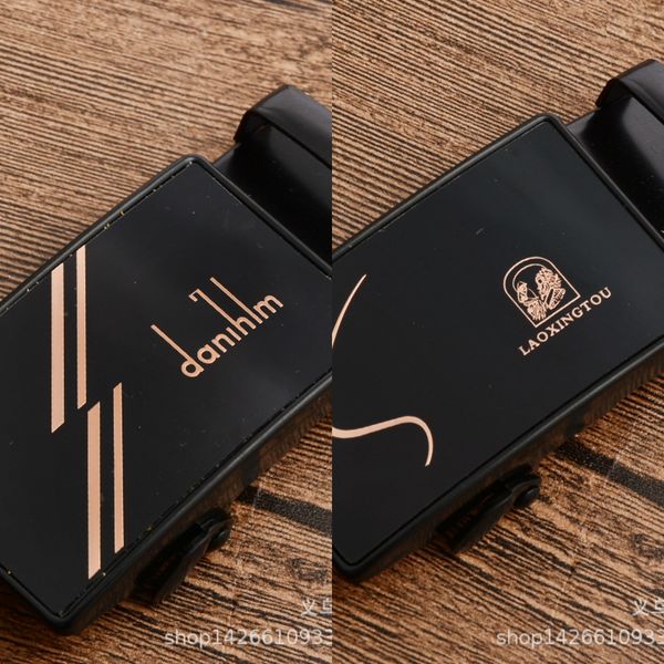 

njoek men's swimming black imitation acrylic iron sheet automatic waist head men's buckle swimming black imitation acrylic belt be, Slivery;black