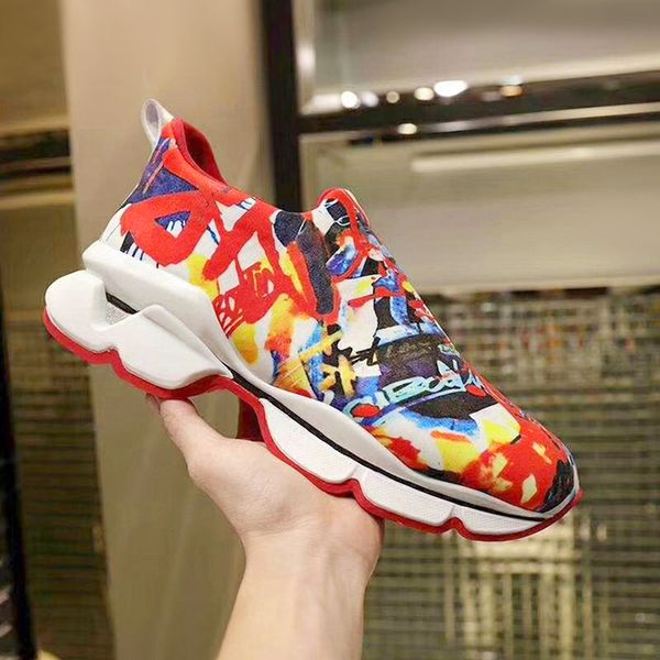 

2019 fashionable non-slip thick bottom men women casual shoes spikes rivets rhinestone shock absorption walking sneakers simple, Black