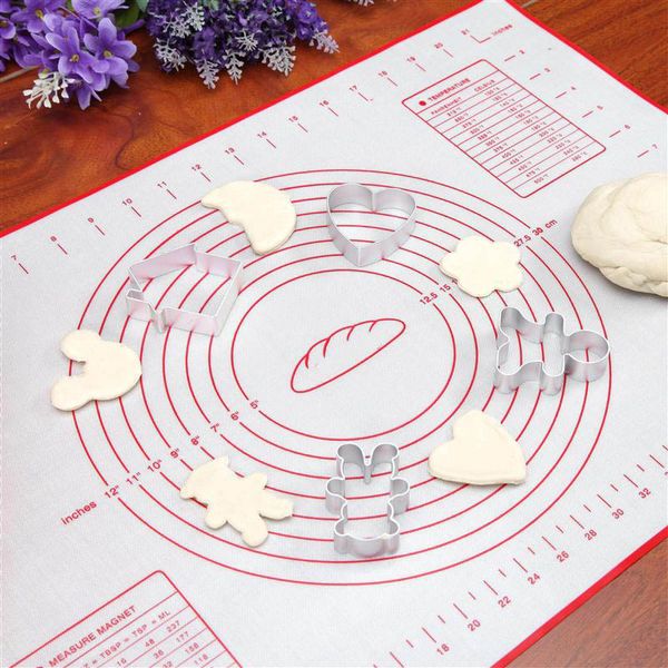 

non stick silicone baking mat reusable baking mat scale rolling dough pad kneading cooking pastry kitchen baking tool