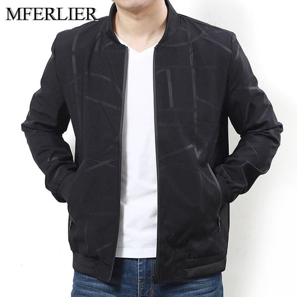 

spring autumn jackets men 5xl 6xl 7xl 8xl bust 145cm plus size men jackets 2 colors, Black;brown