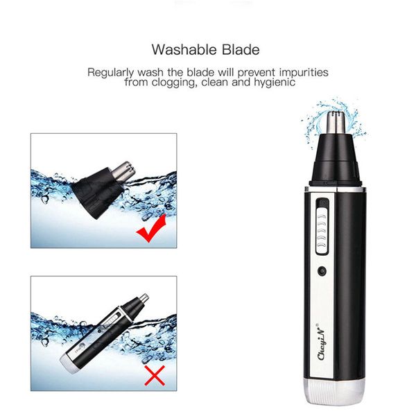 

kemei 6630 4 in 1 rechargeable men electric nose ear mejor recortador nasal eyebrows beard hair clipper cut shaver doibk