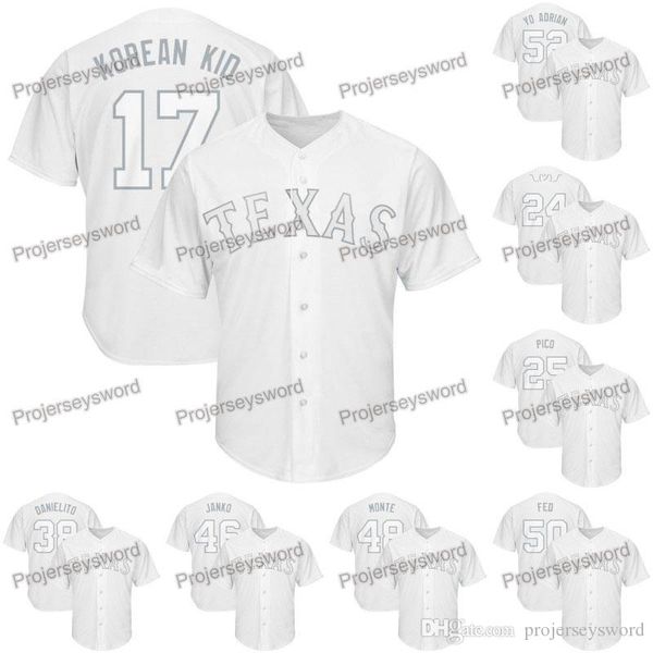 

Texas Shin-Soo Choo 2019 Players Weekend Rangers Jersey ML Jeanmar Gomez Taylor Guerrieri Pedro Payano Jose Trevino Ariel Jurado YO ADRIAN