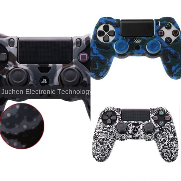 

af9yw anti slip silicone rubber protective skin case for skin playstation ps4 4 controller camouflage case sony grip cover 1021