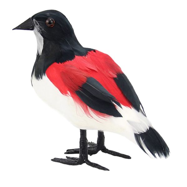 

artificial flocking shrike fake birds statue - funny bird sculpture ornaments décor - indoor outdoor yard art figurines