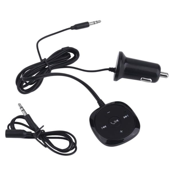 

wireless car kit bluetooth receiver hands-call 3.5mm aux audio talking bluetooth music sound adapter usb charger