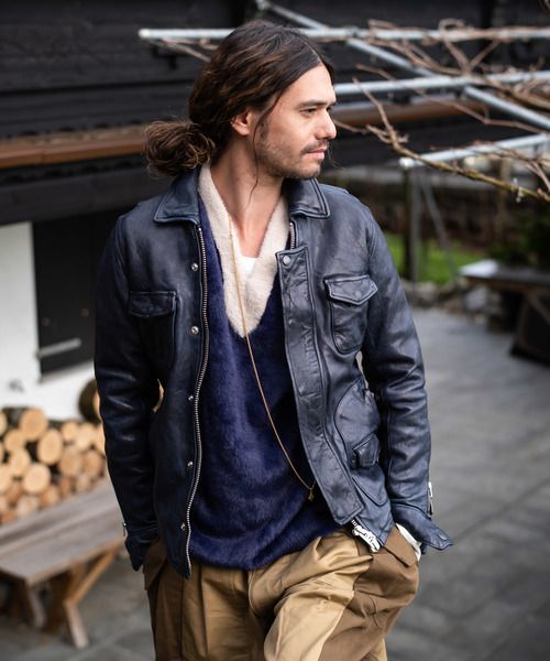 

2019 men's blue color slim fit genuine leather jacket with pockets import sheepskin leather jacket men casual coat male, Black