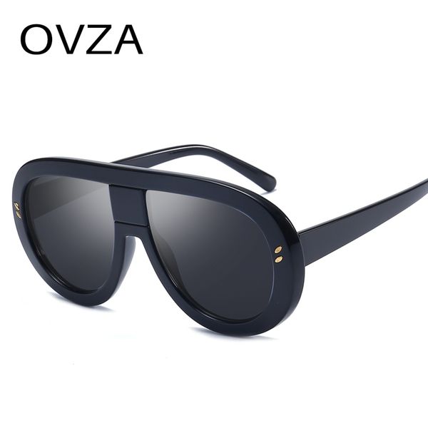 

ovza негабаритных градиент солнцезащитные очки модельер солнцезащитные очки женщины 2019 высокое качество анти-уф объектив s7096, White;black