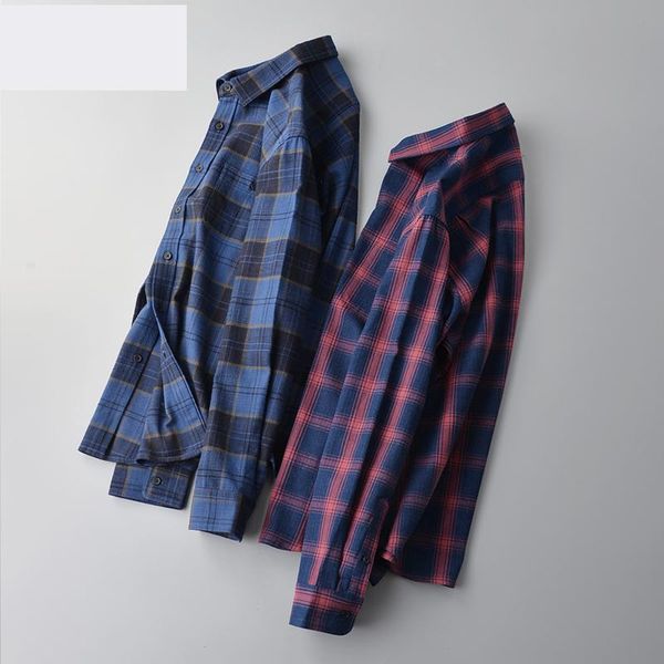 

new arrival fashion thick shirt long sleeved cotton large yards casual men turn-down collar flannel plaid plus size mlxl2xl-6xl, White;black