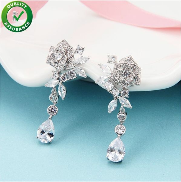 

designer earrings luxury designer jewelry women earings boho hoop tassel diamond stud earrings fashion statement accessories wedding charms, Silver