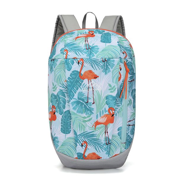 

s.ikrr new design women 3d printed backpack schoolbag for teenager outdoor waterproof casual travel bag mini flamingo bag female