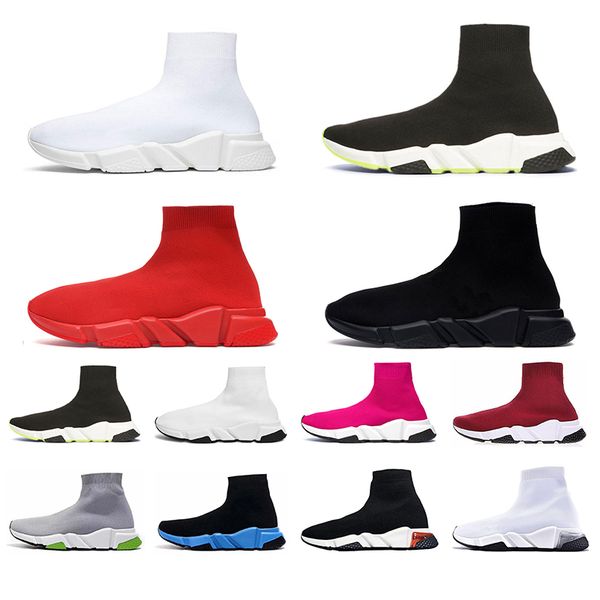 

originals 2020 dad speed trianers clear sole socks casual shoes for men women triple black white red grey sports sneakers szie 36-45