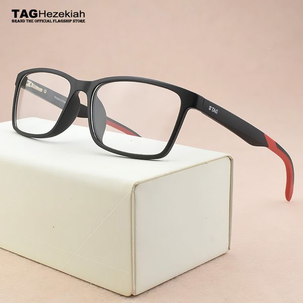 

tag brand square glasses frame women tr90 new computer prescription myopia spectacle frames optical glasses frame men eyeglasses, Black