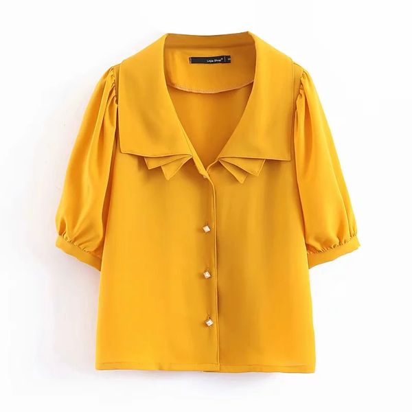 blusas amarillas de moda 2019