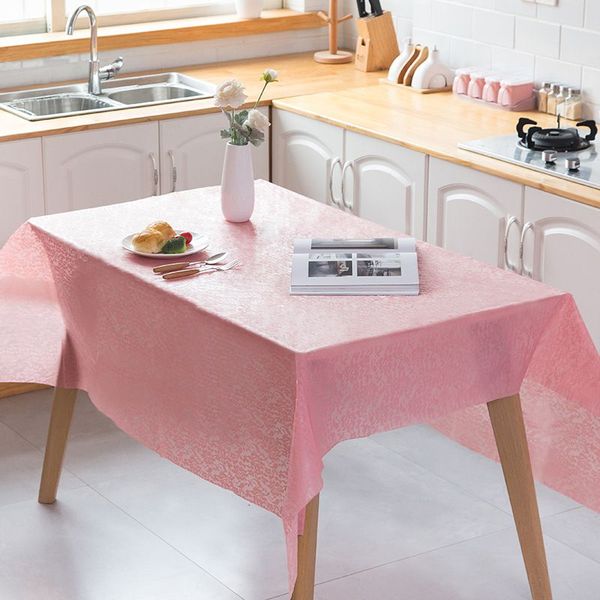 

solid color wedding birthday party table cover plastic lace disposable tablecloth rectangle desk covers new year's tablecloth