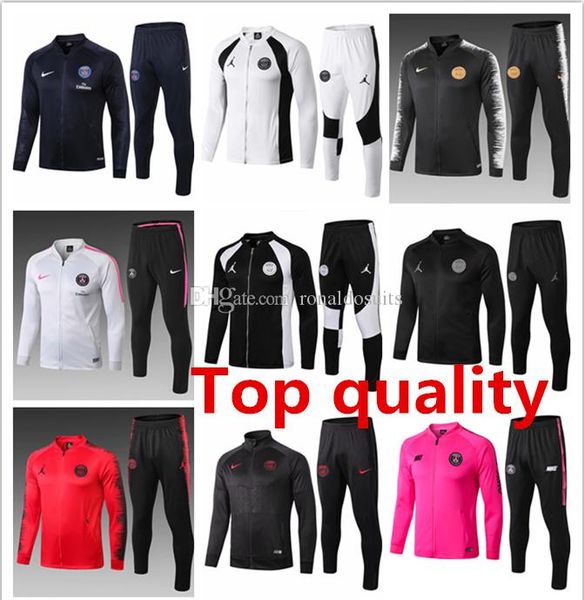 

19 20 psg mens jacket verratti silva long sleeve tracksuits soccer jersey mbappe paris winter coat alves cavani training shirt survÃªtement, Gray;blue