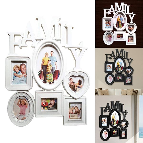 

economical family p frames wall hanging combination 6 pictures holder display wedding home decor accessories 31x38cm ds99