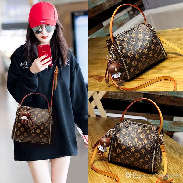 

bucket ladies 2019 new fashion korean version baitao genuine leather lady bag single shoulder slanting bag lady cowhide handbag brand luxury