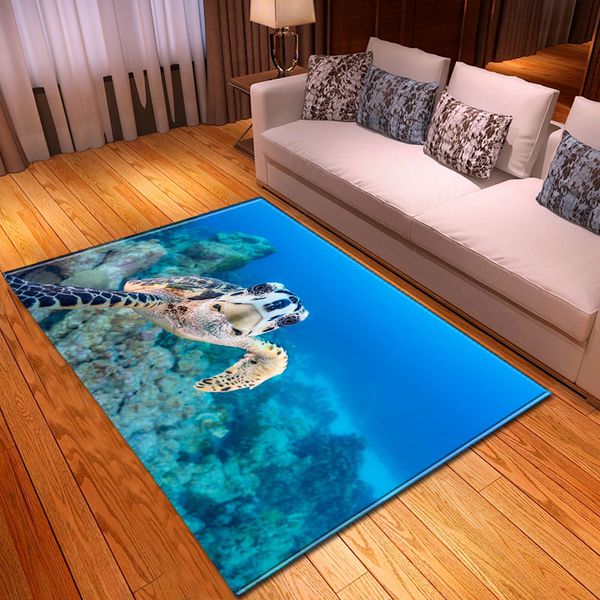 

108ocean world turtle living room carpet bedroom dining room floor mat