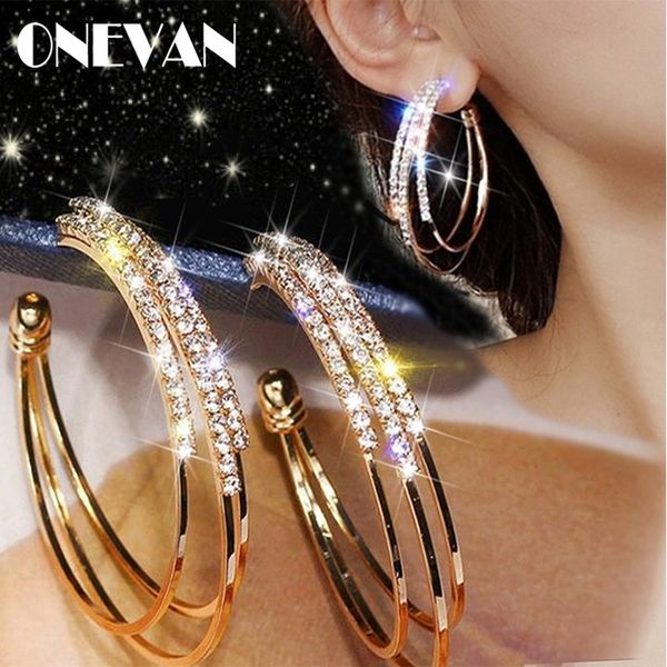 

fashion women earrings exaggerated geometric earring temperament wild c-shaped ear hoops hollow large round ear dangle jewelry, Golden;silver