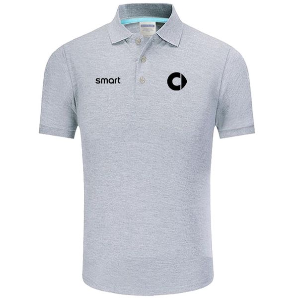 

smart logo polo classic brand men polo shirt men casual solid short sleeve cotton polos, White;black