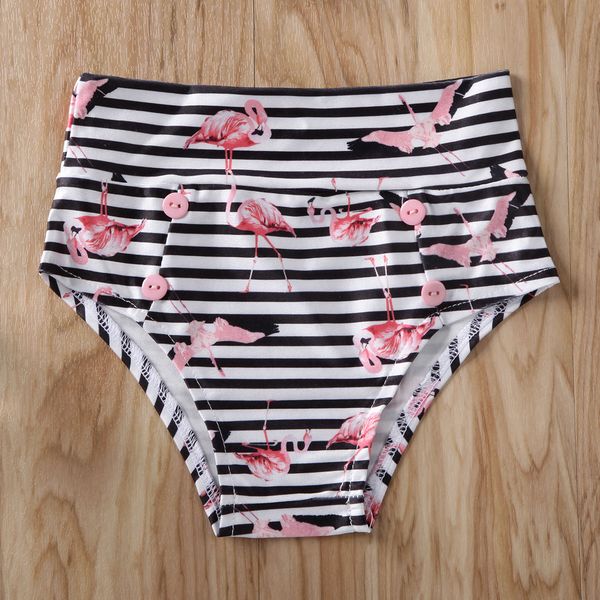 

baby girl swimwear newborn baby girls kid flamingo swimwear swimsuit swimming summer clothes set, White