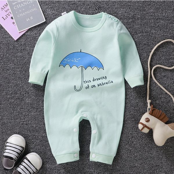 

clothing sets baby boy girls cute cartoon born kids long sleeve cotton rompers toddler clothes roupas children infan costumes, White