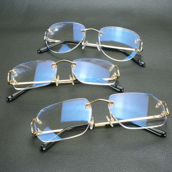 

clear glasses frame reading glasses eyeglasses to fill prescription decoration wire frame for men women computer eyewear gafas, Silver