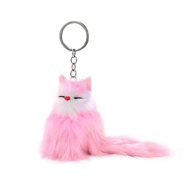 

cute plush keychain creative bags hanging backpack phone pendant accessories cute stuffed backpack pendant plush cat keychain